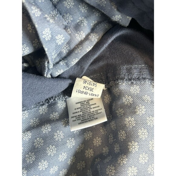 Bonobos Pants Men's 35x34  Blue Slim Fit Chino Flat Front Straight - Picture 5 of 7